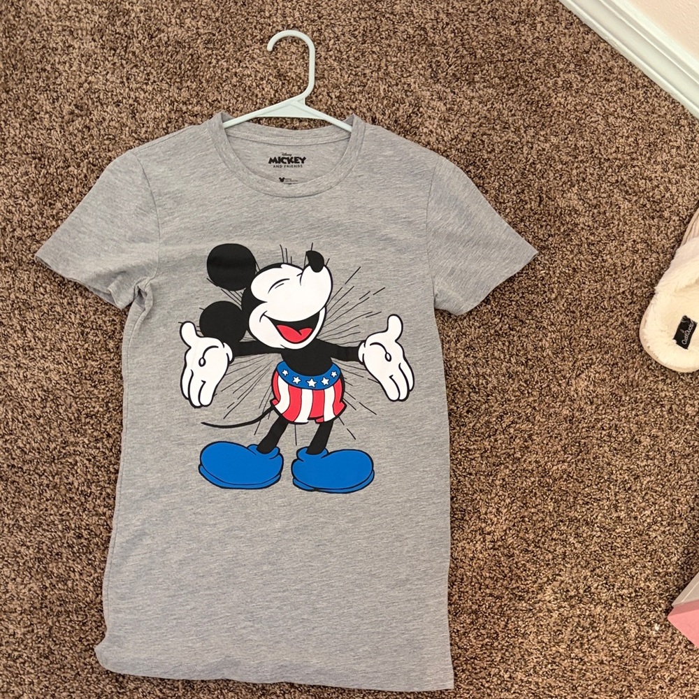 Disney Gray Mickey Mouse Women’s T-Shirt